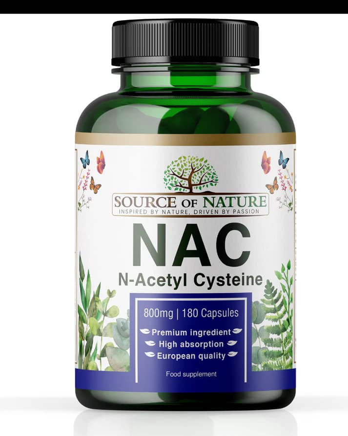 NAC (N-Acetyl Cysteine) 800mg - 180stk 5