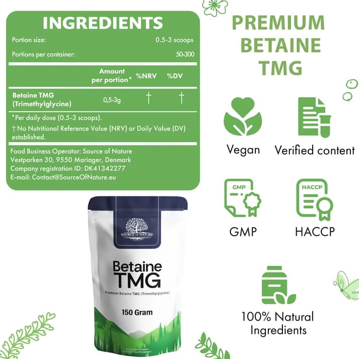 Betaín TMG (trímetýlglýsín) | 150gr 2
