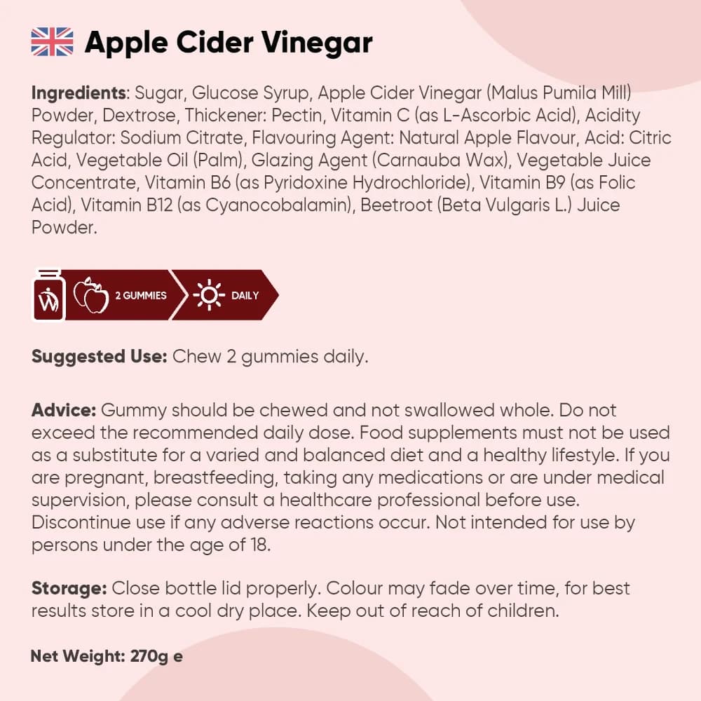 Apple Cider Vinegar 1000 mg 90 Gummies 6