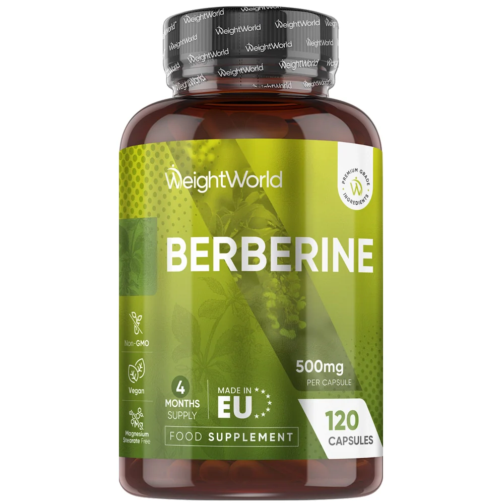 Hreint Berberine - 500mg 120 hylki | "Náttúrulegt Ozempic"